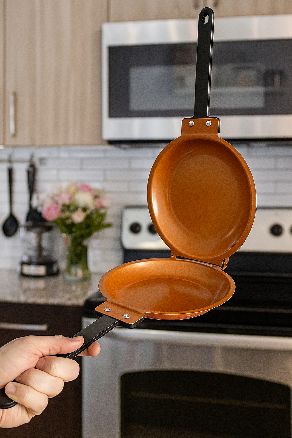 Poêle Double Face - Multi Recettes, Facile et Rapide