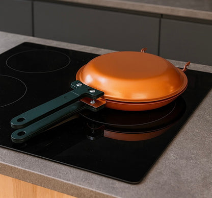 Poêle Double Face - Multi Recettes, Facile et Rapide